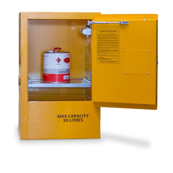 FSC30 Flammable Safety Cabinet - 30L | Dangerous Goods Storage | Storing DG chemicals flammables | Ecospill | best safety cabinets | dangerous goods storage | Safety storage of flammable goods | best